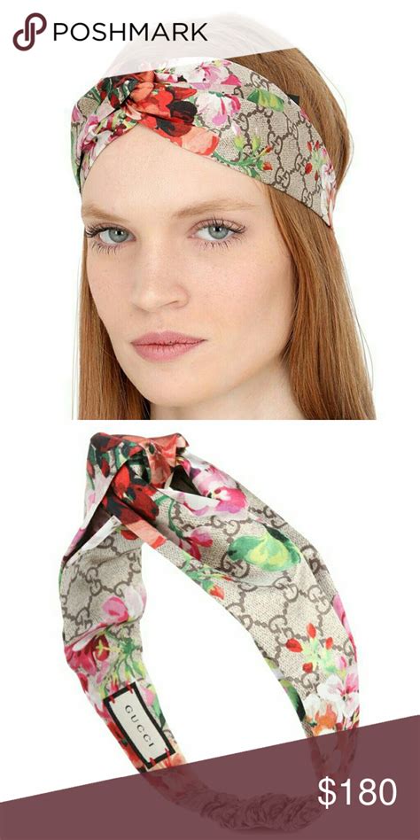 gucci floral headband post|authentic gucci headband for sale.